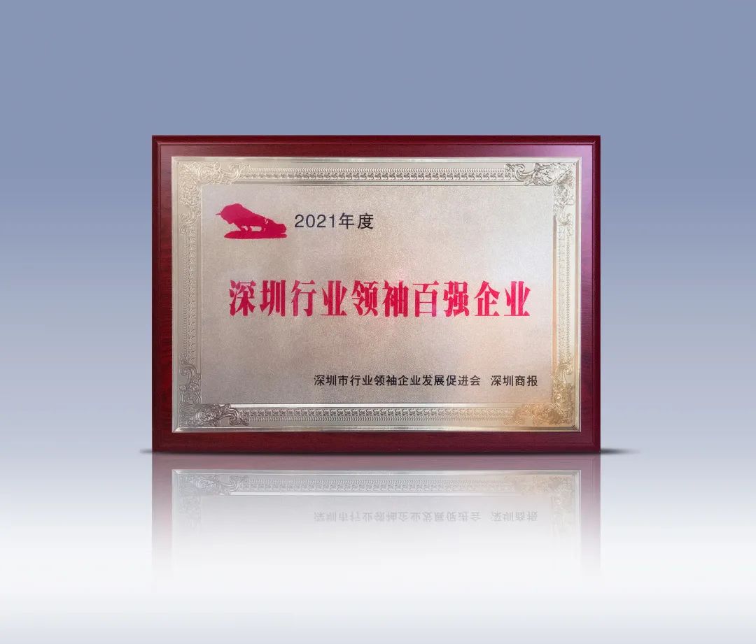 再度登榜！超頻三榮獲2021年度“深圳行業(yè)領(lǐng)袖百強企業(yè)”稱號